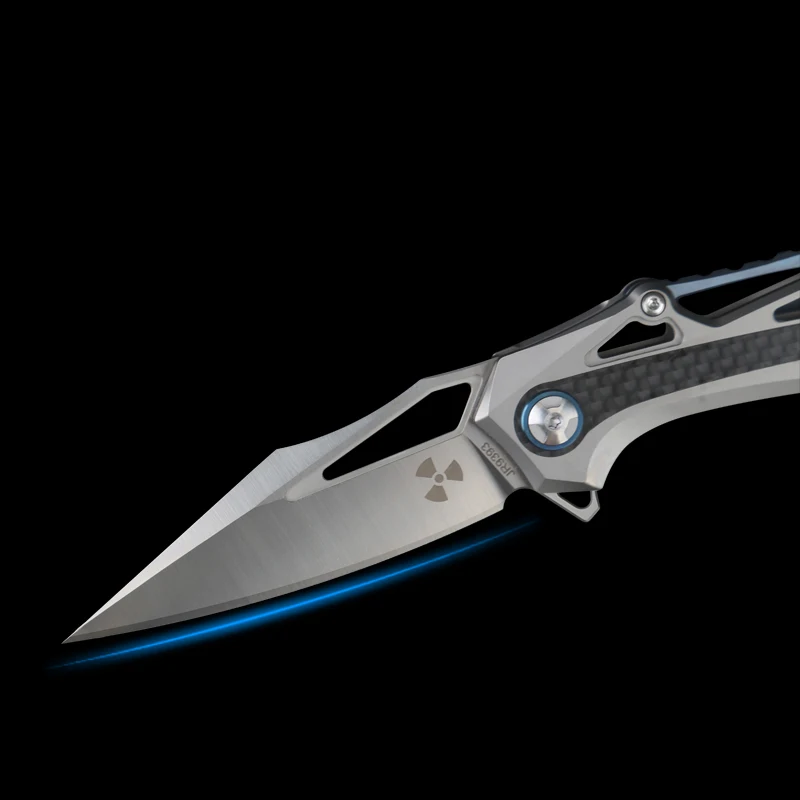 Лезвие из порошковой стали M390 TC4 титановый складной нож углеродного волокна