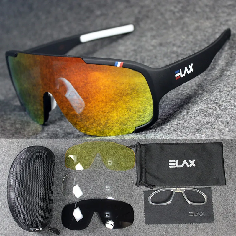 ELAX бренд 4 Lenes новые модные наружные велосипедные очки Mtb спортивные солнцезащитные очки для велоезды UV400 велосипед велосипедные очки