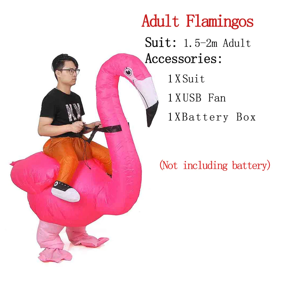 Adult FLamingos ET-Alien надувной костюм монстра страшный зеленый инопланетянин Косплей Костюм для взрослых День благодарения Рождественская вечеринка фестиваль сцена - Цвет: Adult FLamingos
