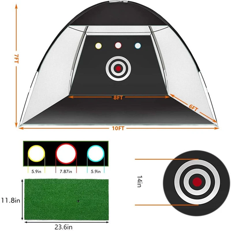 

Golf Cutting Practice Net Indoor and Outdoor Golf Tent Combat Cage Practice Net Training Equipment LDF668