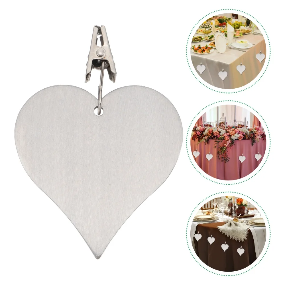 

4 Pcs Stainless Steel Tablecloth Clips Table Cover Clamps Tablecloth Fixing Clip