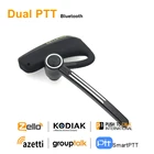 Anysecu двойной PTT беспроводные наушники E2 Bluetooth-совместимая PTT гарнитура для Android радио сотовый телефон настоящий PTT ZELLO Walkie Talkie