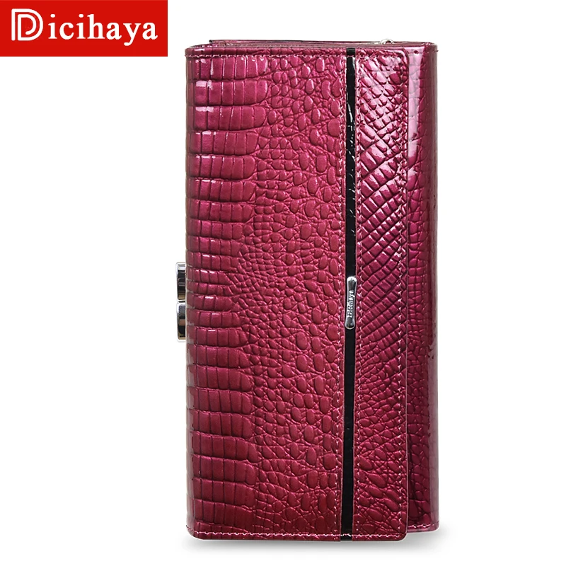 DICIHAYA кошелек, женские кошельки, новинка, модные женские кошельки из натуральной кожи, женские длинные кошельки, органайзер, кошелек для монет, клатч, сумка для телефона