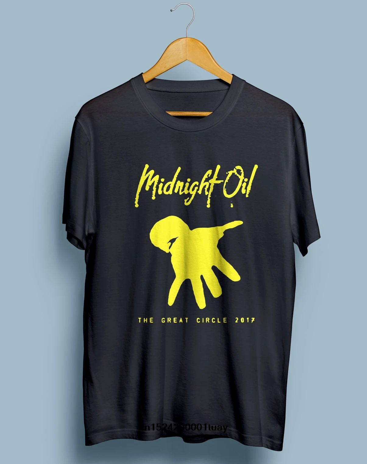 Midnight Oil Tour финики в спине Мужская черная футболка S 3XL летние мужские топы с