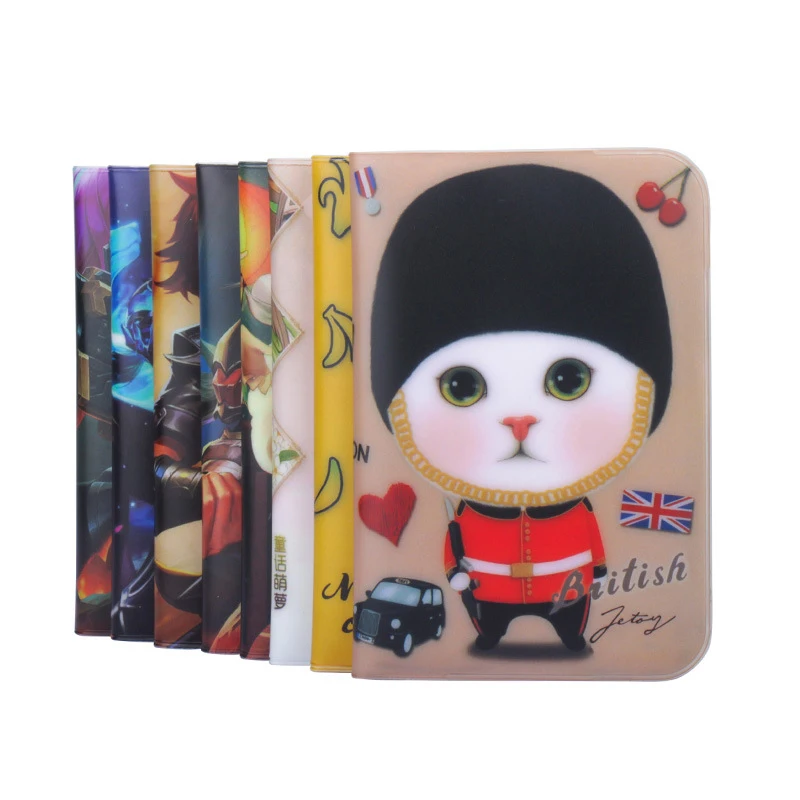 Кошелек Zoukane ZSPC56 для паспорта Кожаная Обложка с мультяшным принтом Король славы