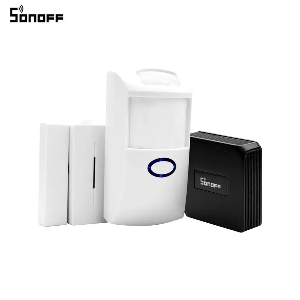 Sonoff РЧ мост 433 МГц Wifi беспроводной PIR датчик двери и окна датчик сигнализации для умного дома безопасности Google Home