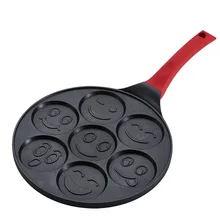 Сковорода с 7 отверстиями в виде черных животных для блинов