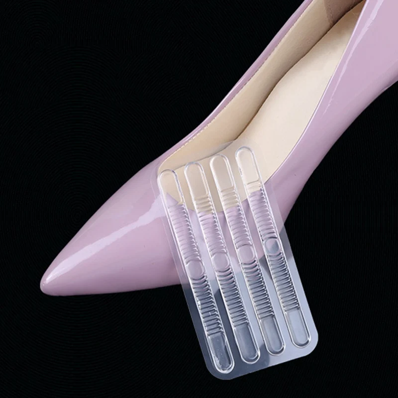 4 шт. трендовая 2020 силиконовая наклейка пятки стелька с высоким каблуком Мягкая