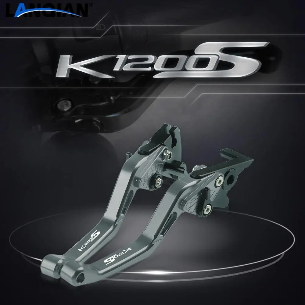 

For BMW K1200S Motorcycle Short Aluminum Adjustable Brake Clutch Levers K 1200S K 1200 S 2004-2008 2005 2006 Accessories