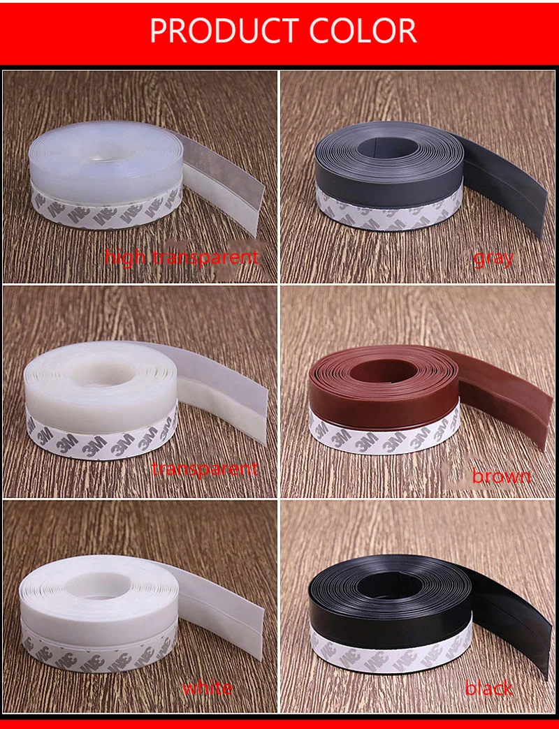 Уплотнительная лента для дверей самоклеящаяся силиконовая Звукоизоляционная