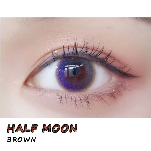 Маленький чехол для макияжа с красивыми глазами - Цвет: HALF MOON BROWN