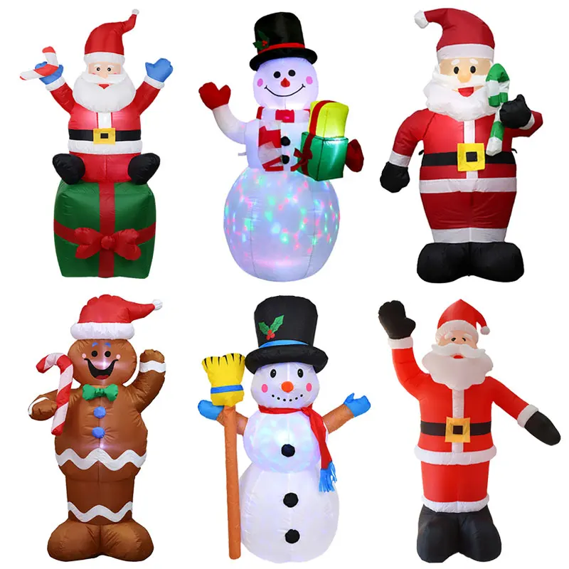 

Надувная Модель Санта-Клауса, Рождественское украшение, модель снеговика на новый год, для вечеринки, для дома, магазина, для улицы, для сада