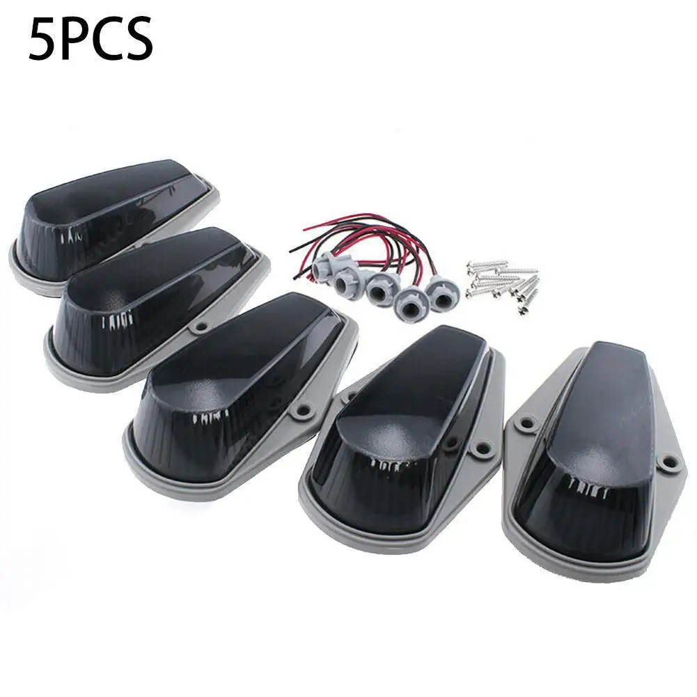

Smoked Cab Roof Top Running Clearance Marker Light Cover Kit For Truck SUV