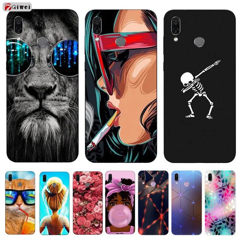 Силиконовый чехол для Huawei Honor Play силиконовый мягкий из ТПУ телефона 6 3 Funda|Бамперы|