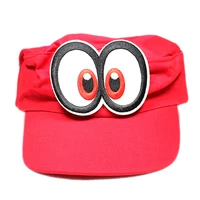 game super odyssey hat adult kids anime cosplay caps super luigi bros polyester flat top hat hallowen party props