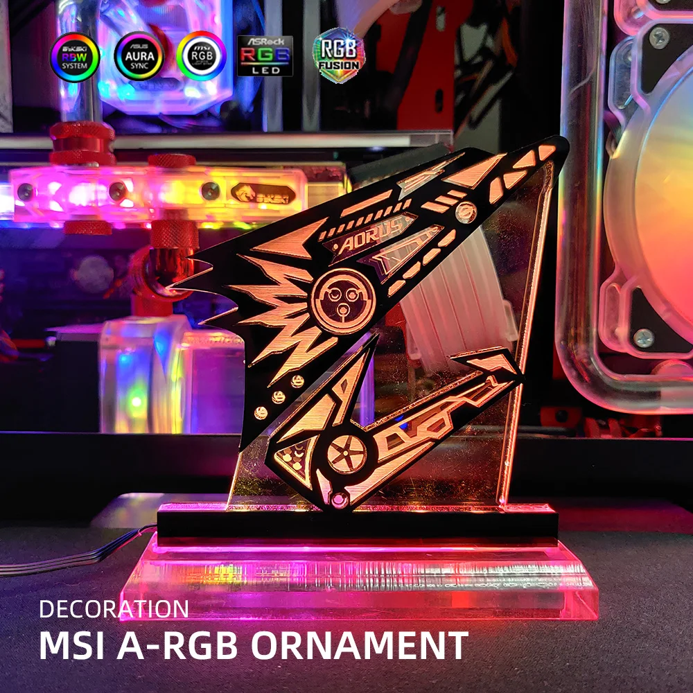 A RGB AORUS рисунок 5V3Pin GIGABYTE Орел убеждений украшения Aorus GIGA радужные баллоны