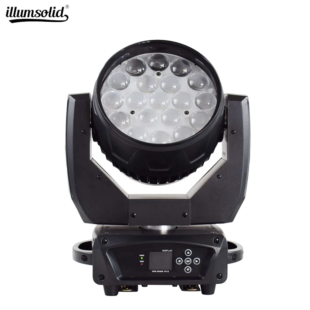 Led RGBW сценический светильник с подвижной головкой 19x15 Вт Dj оборудование диско