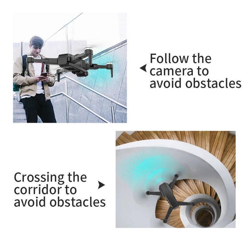 Dron L900PRO SE con GPS, 4K, c&aacute;mara Dual HD, fotograf&iacute;a a&eacute;rea profesional, Motor sin escobillas, cuadric&oacute;ptero plegable RC, Distance1200M-4