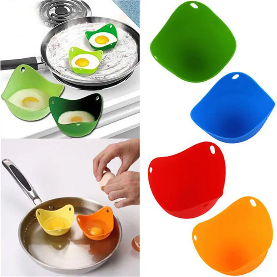 

Silicone Poacher Mould Kitchen Cook Cookware Poached Baking Egg Cup Cooker cooking gadgets veggie bullet blender