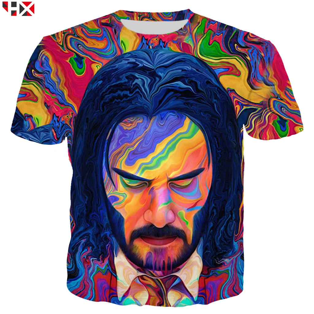 T shirt 5 Летняя мужская футболка John Wick Chapter 3, новинка, 3D принт, Мужская/женская футболка, фильм, короткий рукав, уличная одежда, футболки, топ, X109 - Цвет: T shirt 5