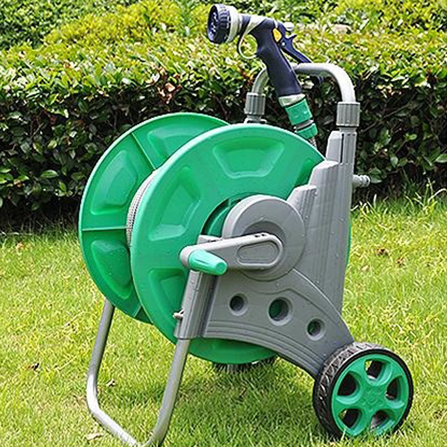 Портативная тележка с катушкой футов садовая для водяного шланга колесами