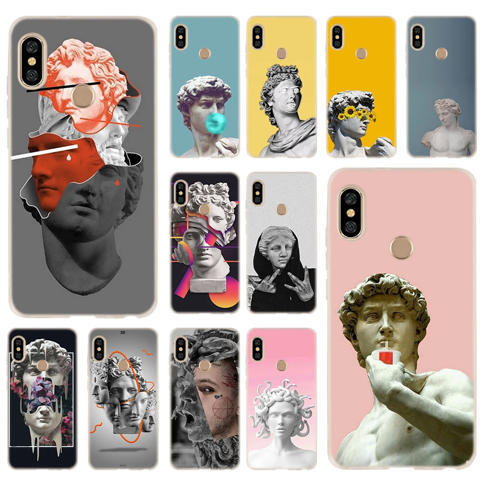 Мягкая термополиуретановая крышка чехол для Coque Xiaomi Redmi 4X 4A 6A 7a Y3 K20 5 Plus Note 8 iPhone 7 6
