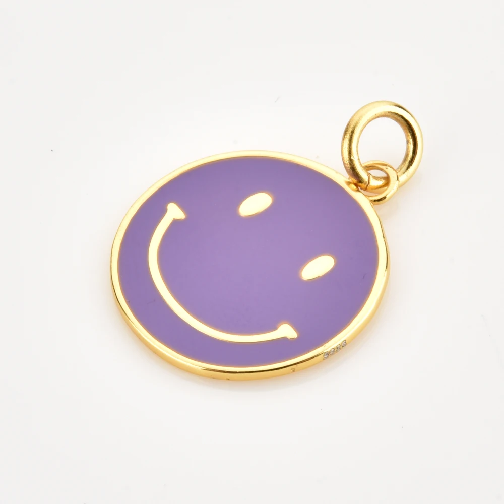 Подвеска женская из серебра 925 пробы двух размеров с эмалью | Украшения и