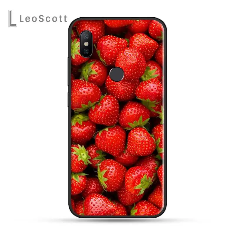 

Green cherry fruit cherry Blueberry Strawberry Phone Case For xiaomi Redmi 5 5A plus 7A 8 note 2 3 4 5 5A 6 7 GO K20 A2
