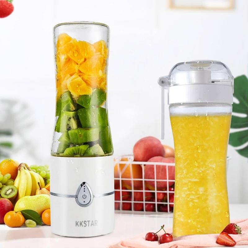 KKSTAR 400 мл Портативный Usb электрическая соковыжималка машина стеклянный блендер