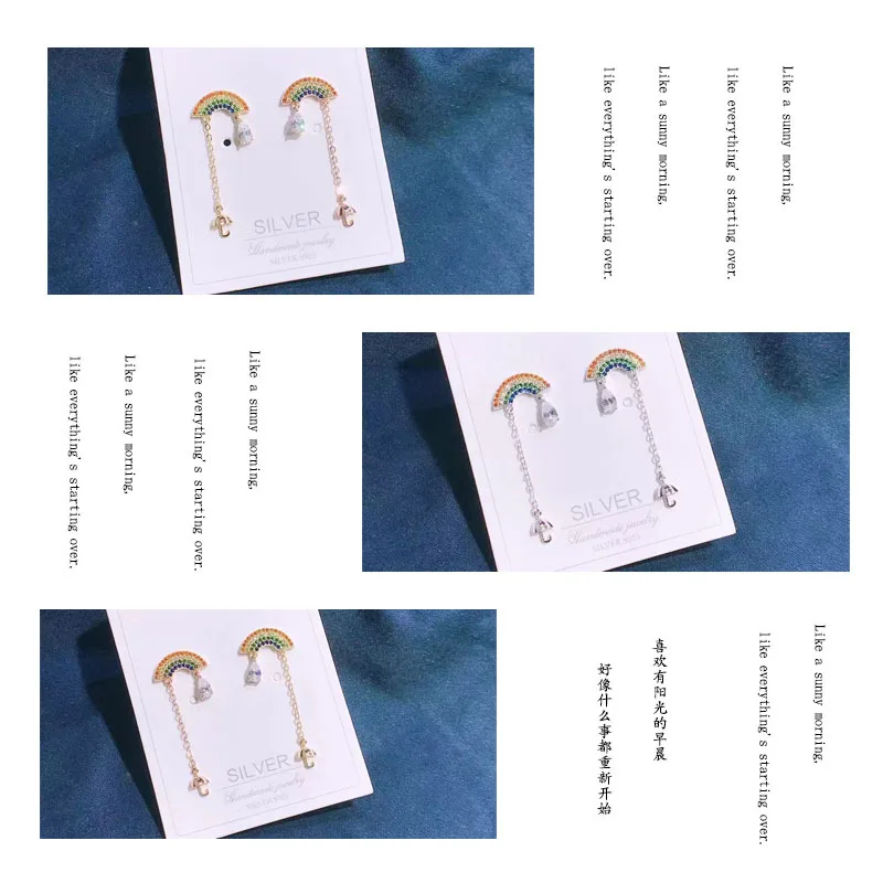 Оригинальные серьги из стерлингового серебра 925 пробы Женские Модные