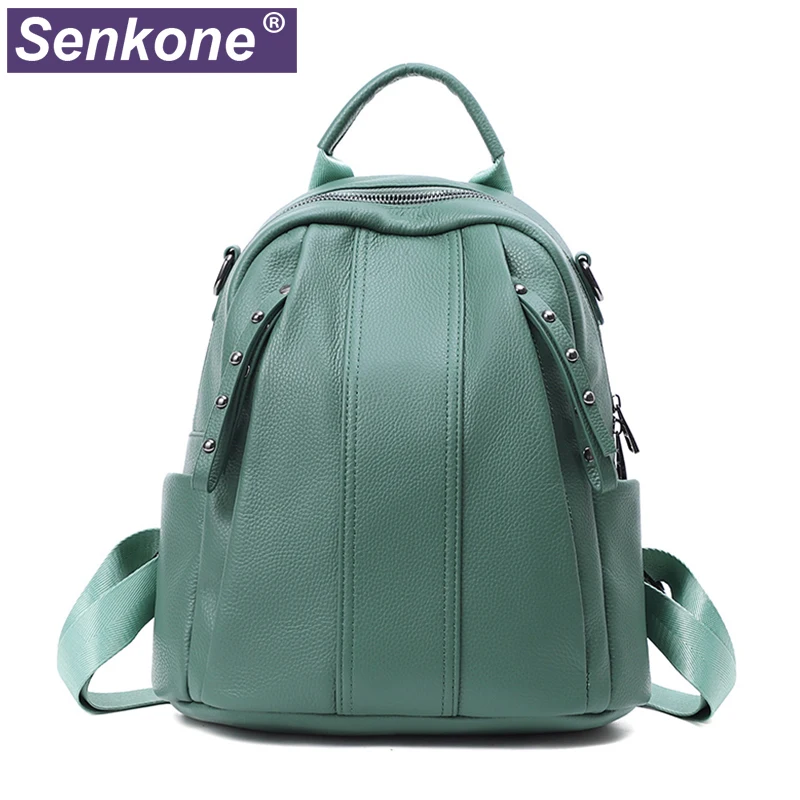 

2022 Модный женский рюкзак из натуральной кожи, женский рюкзак, дорожные рюкзаки, школьные сумки на плечо, рюкзак