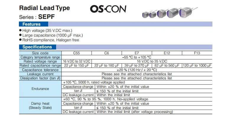 Оригинальный новый 100% 16V1000UF SEPF 10x13мм прямой ввод полимерный твердотельный