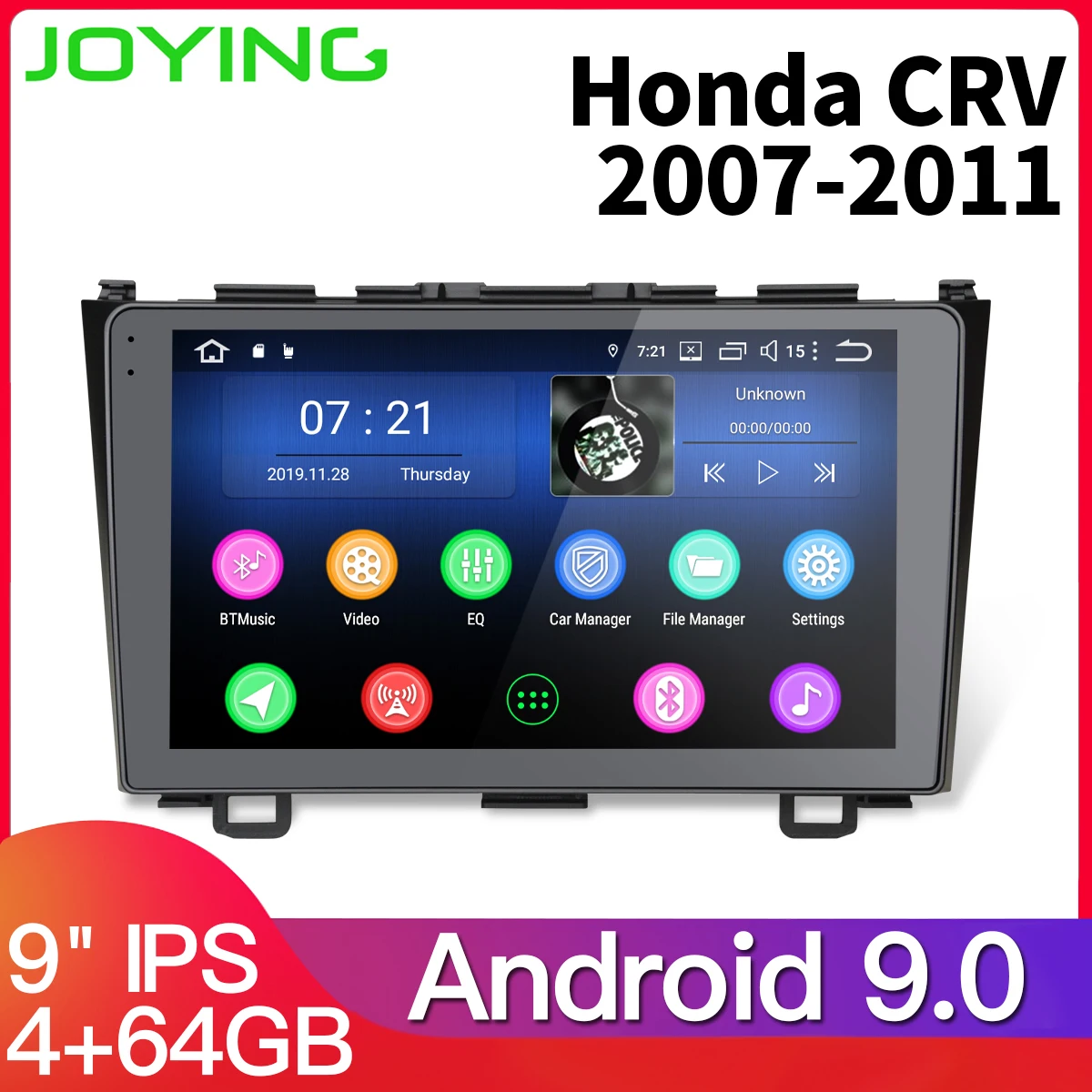 Android 9 0 Автомагнитола для Honda CRV CR V 2007 20010 2011 Автомобильный Головной блок PX5 Octa core 4 +