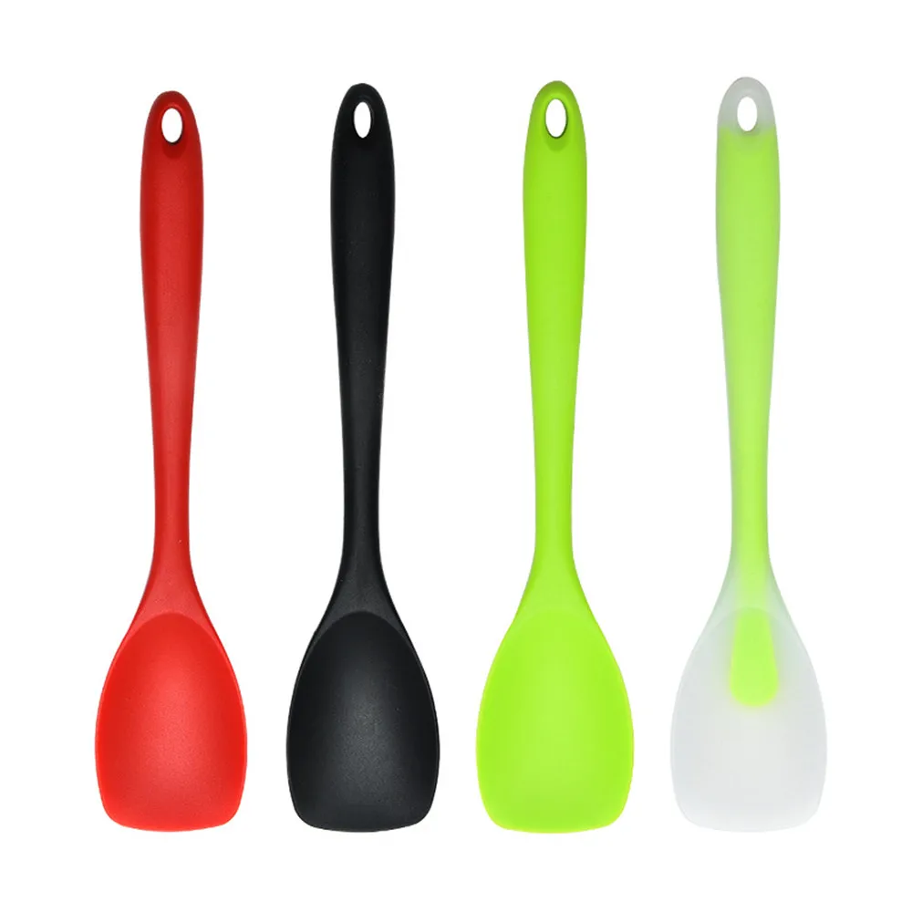 

2021 Hot Universal Heat Resistant Integrate Handle Silicone Spoon Scraper Spatula Ice Cream Cake Kitchen Tool Utensil