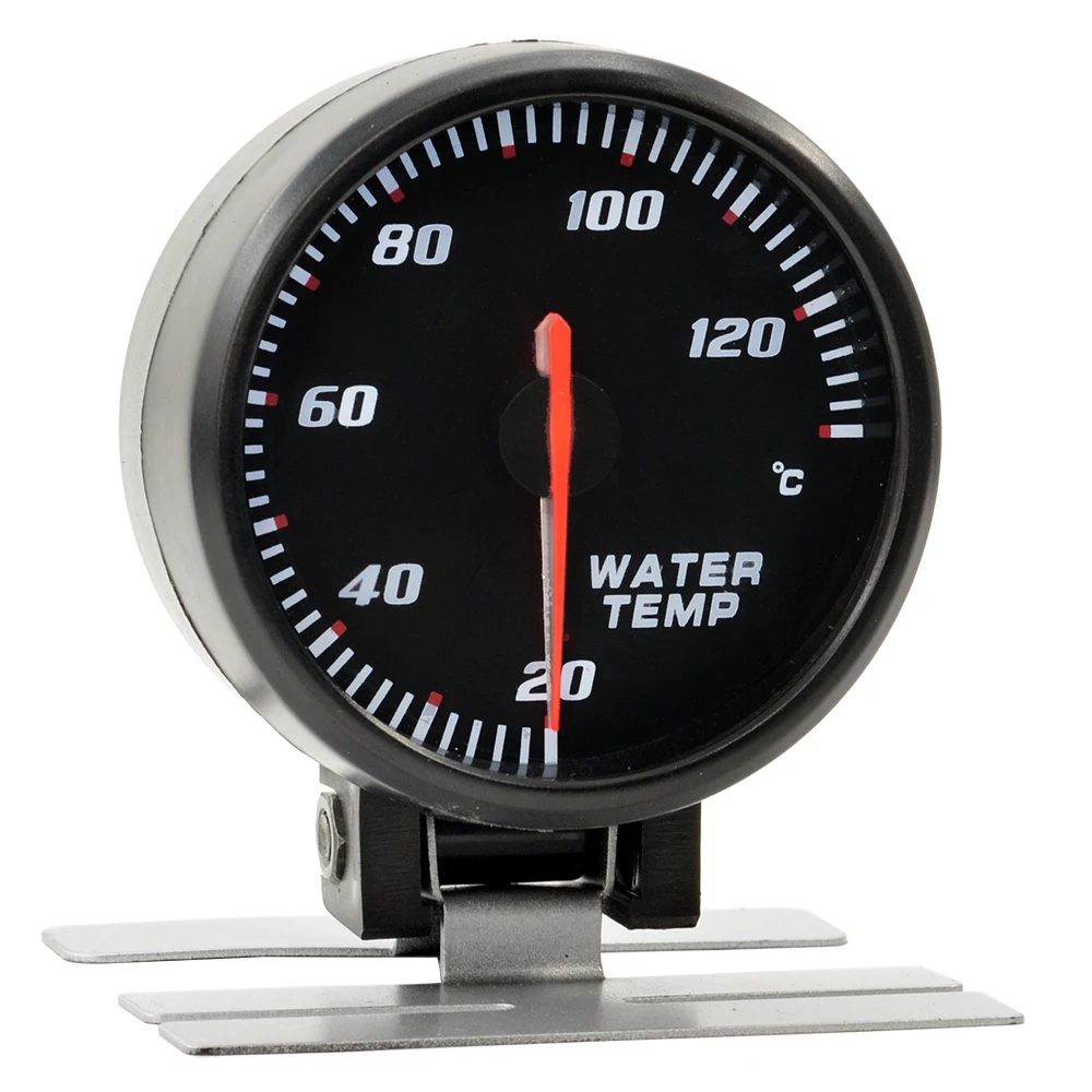 Датчик температуры воды Dragon 60 мм измеритель с черной панелью и синей подсветкой 20