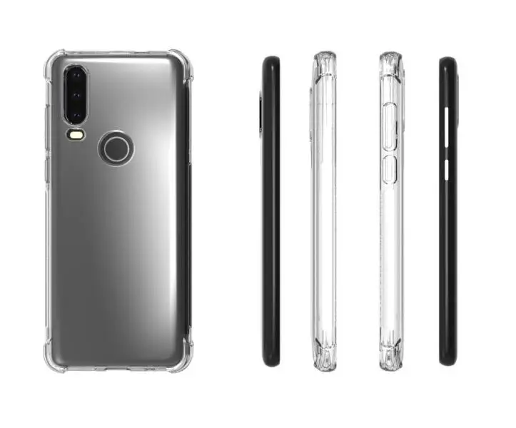 Чехол для Motorola One Action + закаленное стекло прозрачный мягкий чехол из ТПУ и