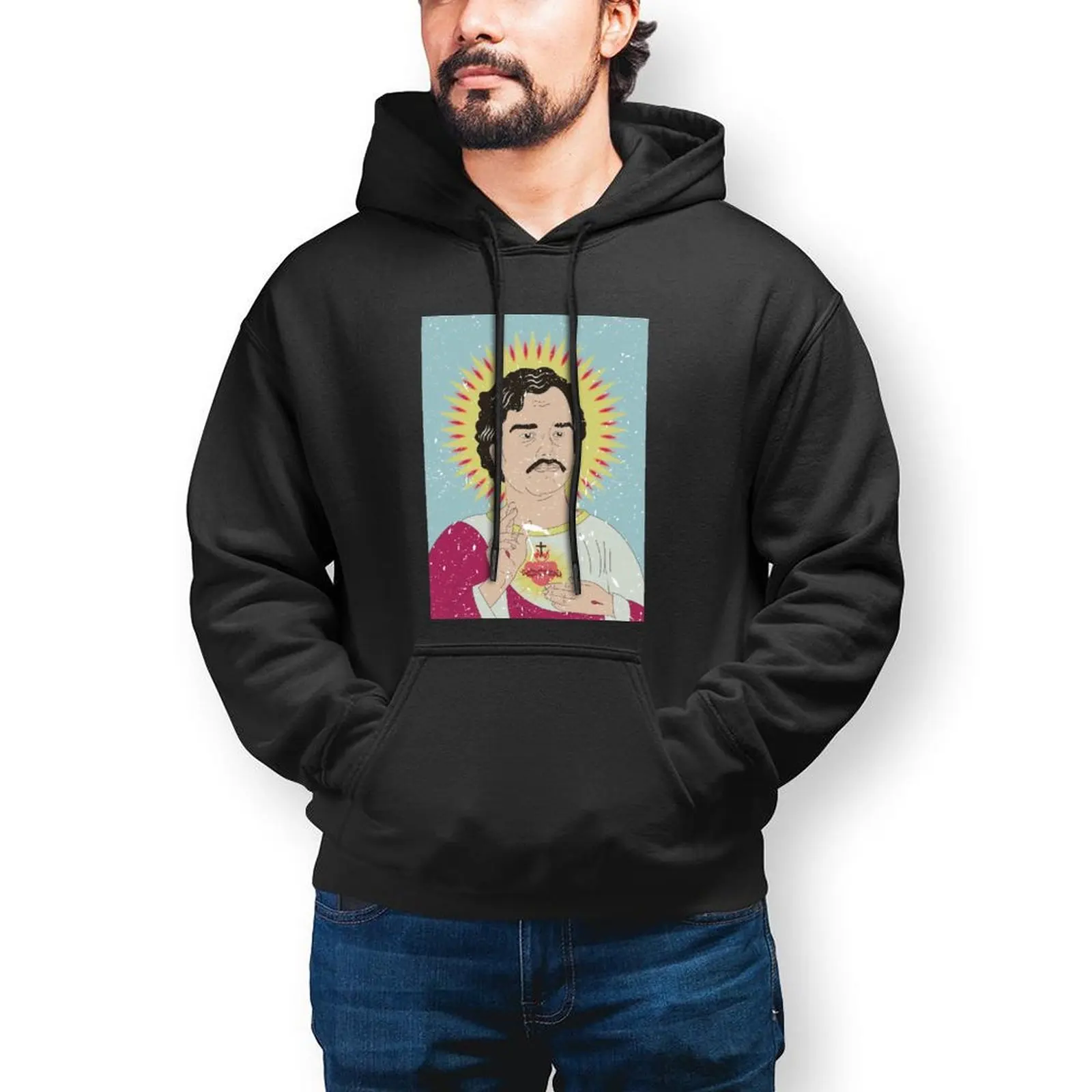 

Pablo Escobar Hoodie Cotton Autumn Hoodies Popular Long Sleeve Loose Pullover Hoodie Oversize Mens