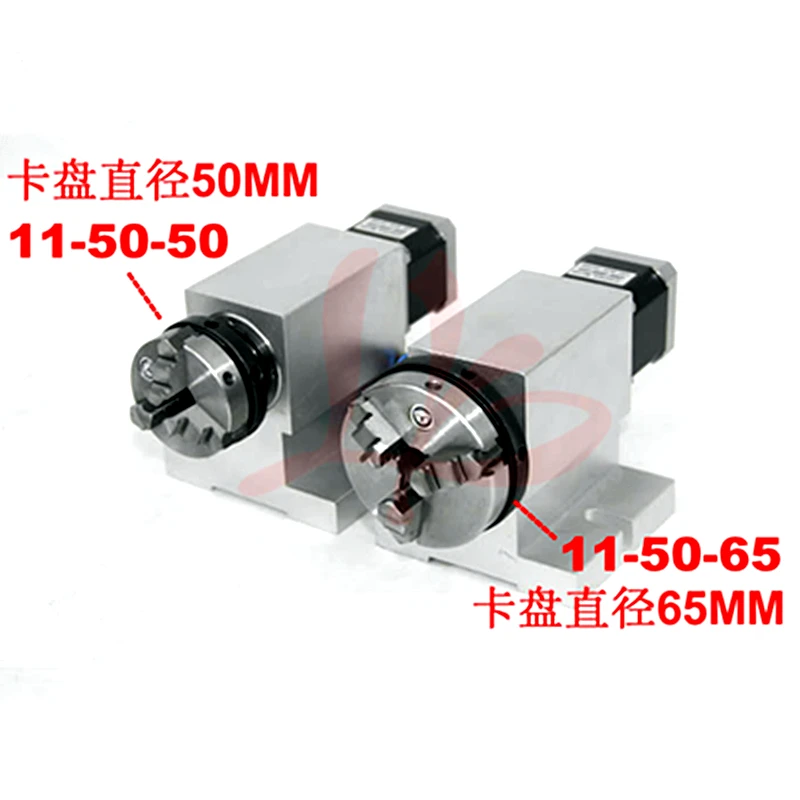 Harmonic Drive Reducer 3 Jaw 50mm 65mm Chuck Center Height 65MM 4th Axis Rotary CNC Router Dividing Head | Инструменты
