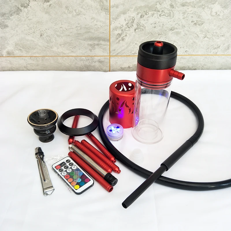 2020 Новый арабский акриловый кальян с светодиодный светильник трубка для кальяна