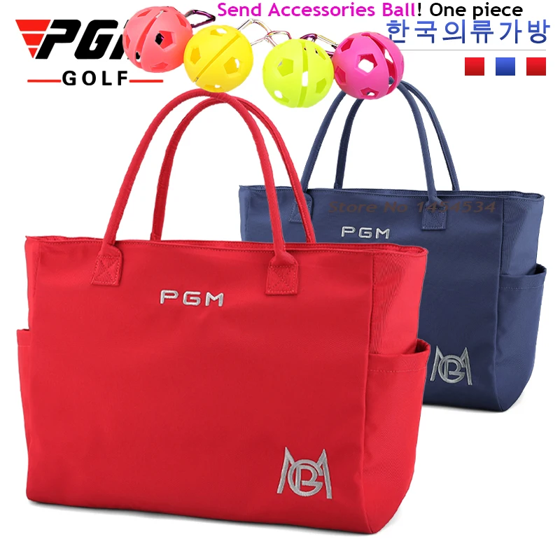 Send Accessories Ball PGM Golf Clothes Bag Ladies Luggage Bag Waterproof Korea Nylon Handbag Bag Ultra Light Portable Summer New