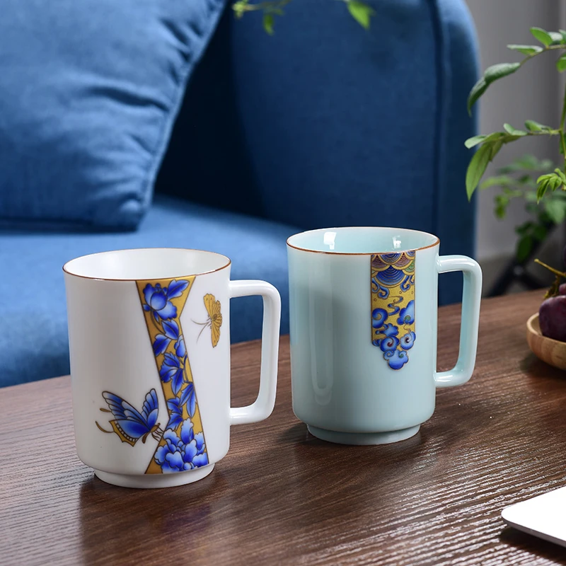 Jingdezhen чайная кружка 280 мл чашка для воды мастер завтраки кружки кофе и молока
