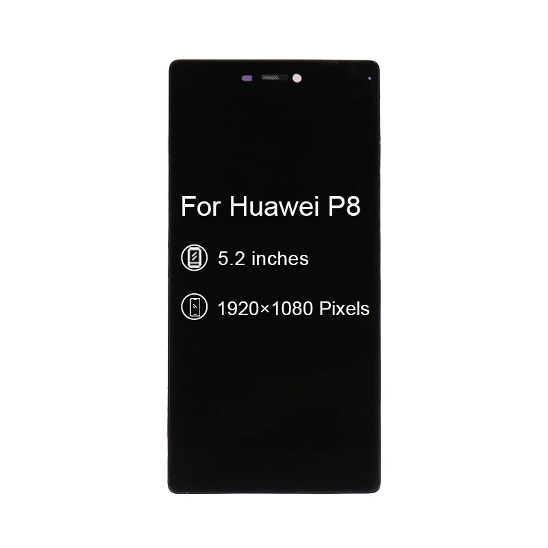 for Huawei P8 LCD Display with Touch Screen Assembly Replacement Parts Frame 100% Tested Free Shipping | Мобильные телефоны и