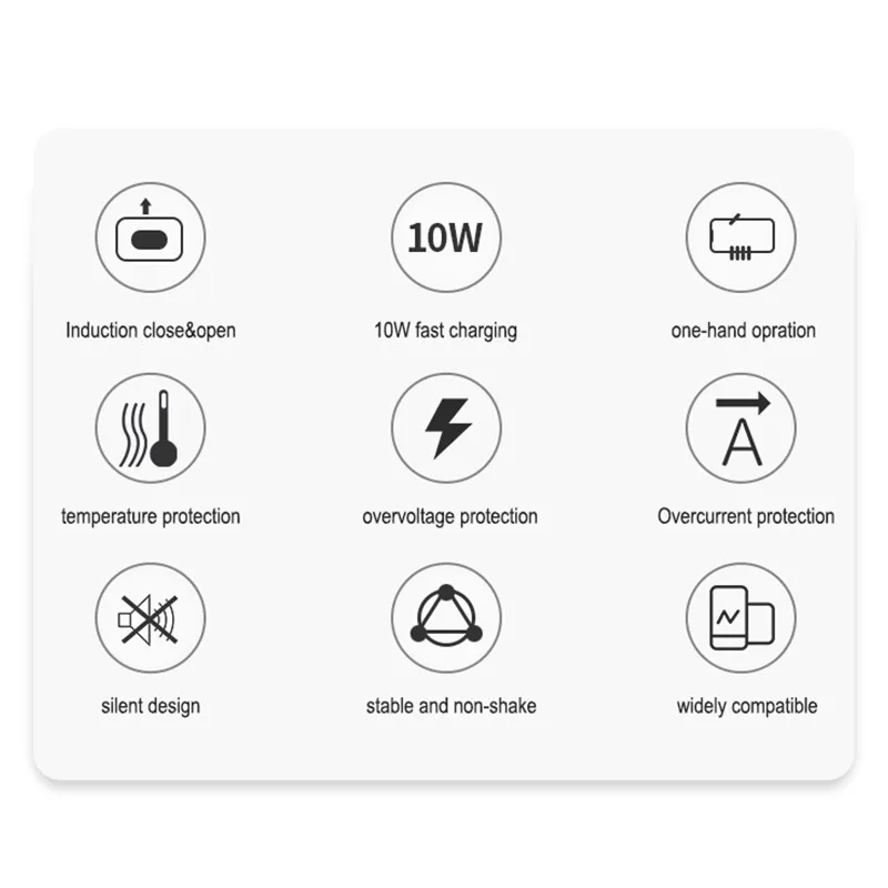 new smart car wireless charger mobile phone holder automatically opens closes infrared touch dual sensor wireless car charger free global shipping