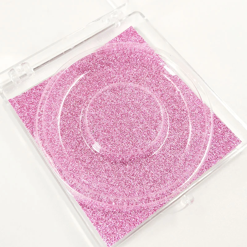 

Square Diamond False Eyelash Packaging Box Fake 10mm-25mm 3d Mink Eyelashes Boxes Diamond Case Lashes Empty