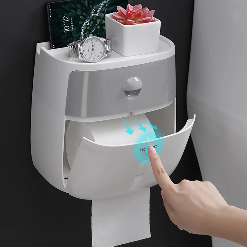 Ecoco бумажная коробка для влажных салфеток держатель для салфеток детские влажные салфетки коробка для туалетной бумаги рулонная коробка для бумажных салфеток органайзер для хранения в ванной комнате