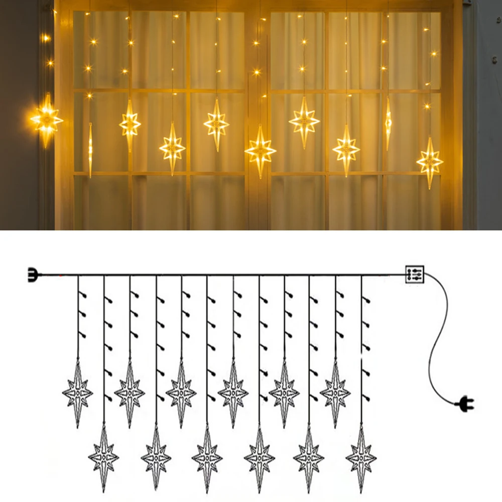 

Led String Lights Polaris Lamp Christmas Ornaments Decorations For Home Room New Year'S Eve Decoration Accessories 2022 Decor