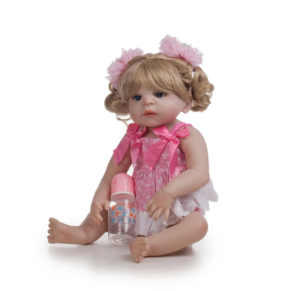 Pickwoo bebes кукла реборн 48 см 55 куклы для маленьких девочек Мягкие силиконовые Boneca