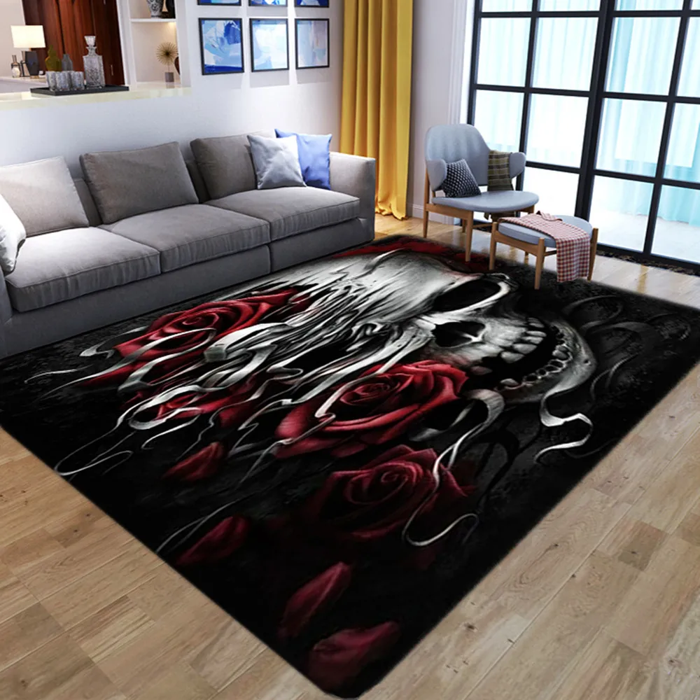 

3D гостиная детская игровая площадка, ковер, планшетофон для спальни, мягкий Противоскользящий дверной коврик, Хэллоуин, вечеринка, домашний...