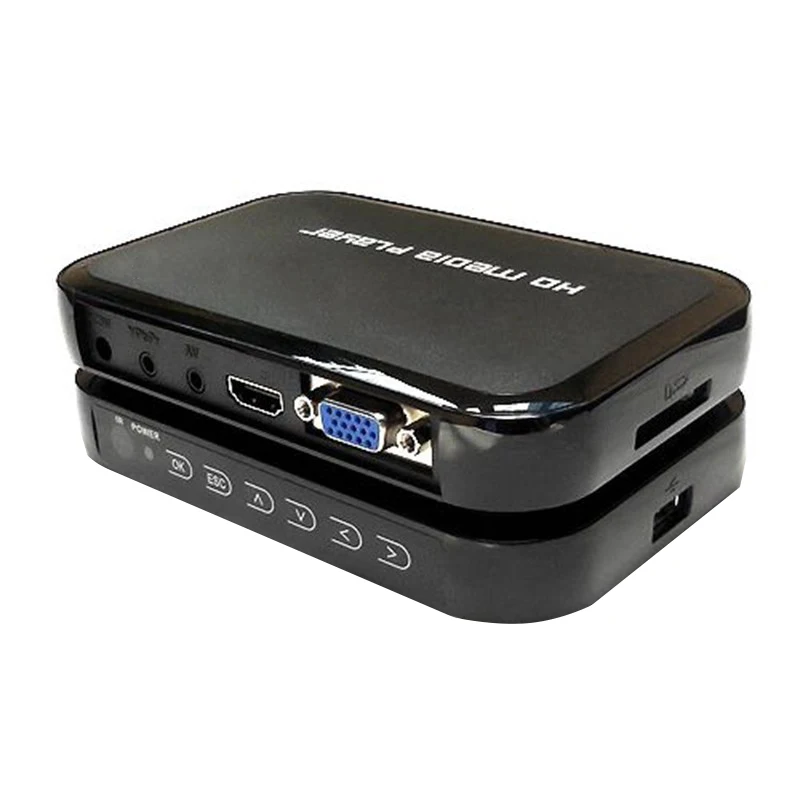 Larryjoe мультимедийный Full HD 1080P HDMI совместимый медиаплеер с совместимым выходом VGA AV
