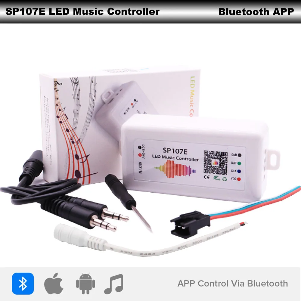 Управление светодиодной лентой WS2812B WS2811 SK6812 ler Bluetooth SP105E SP107E SP110E WIFI SP108E SP501E Music SP601E |